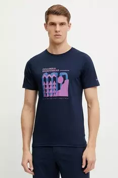 Футболка спортивная Sun Trek Columbia, темно-синий