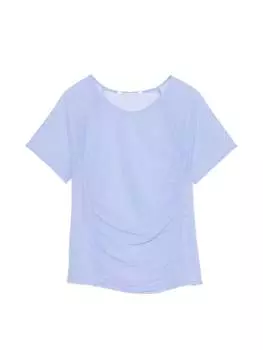 Футболка спортивная Victoria's Secret Mesh Ruched, голубой