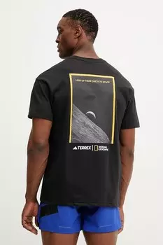 Футболка спортивная x National Geographic Adidas Terrex, черный