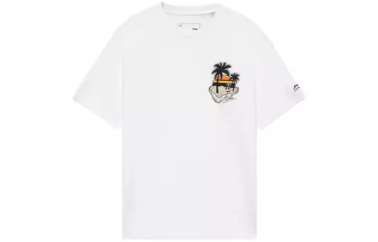 Футболка Sports Life Collection унисекс белая Lining, белый