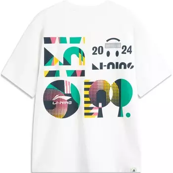 Футболка Sports Life Collection унисекс белая Lining, белый