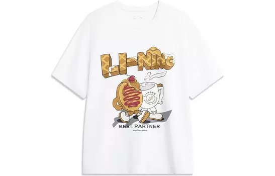 Футболка Sports Life Collection унисекс белая Lining, белый