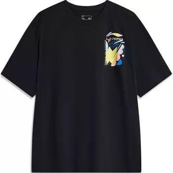 Футболка Sports Life Collection унисекс черная Lining, черный