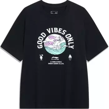 Футболка Sports Life Collection унисекс черная Lining, черный