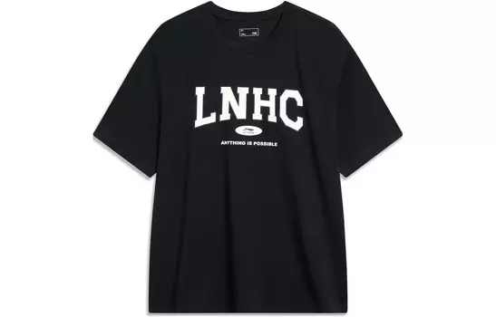 Футболка Sports Life Collection унисекс черная Lining, черный