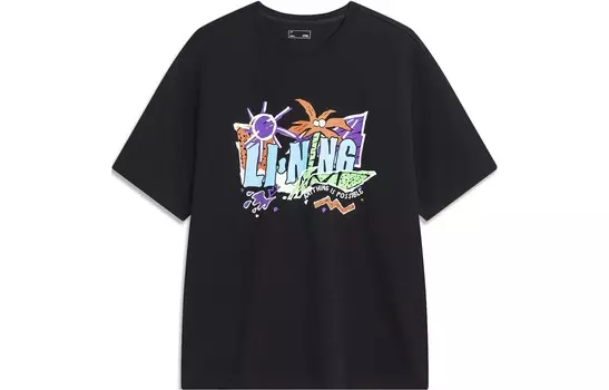 Футболка Sports Life Collection унисекс черная Lining, черный