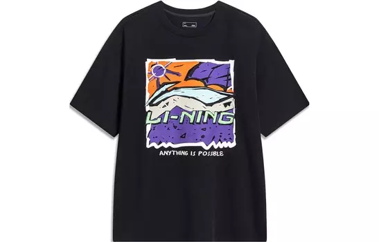 Футболка Sports Life Collection унисекс черная Lining, черный
