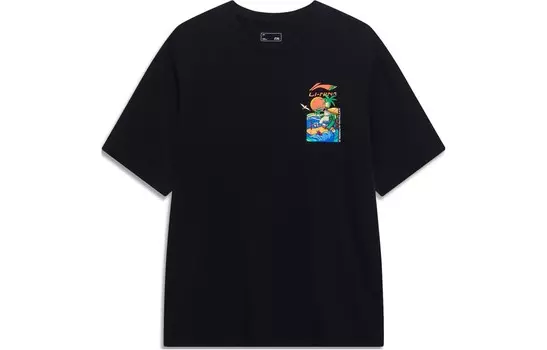 Футболка Sports Life Collection унисекс черная Lining, черный
