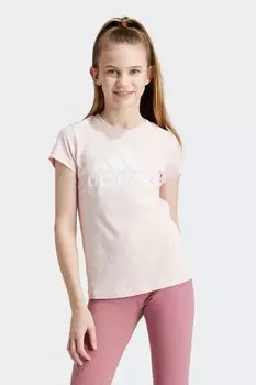 Футболка Sportswear Essentials с большим логотипом Adidas, розовый