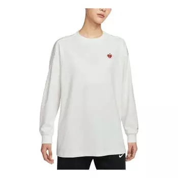 Футболка sportwear oversized long sleeve t-shirt asia sizing s day' Nike, бежевый