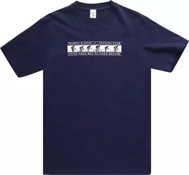 Футболка Sporty &amp; Rich Cycling Club T-Shirt 'Navy/White', синий