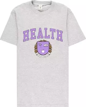 Футболка Sporty &amp; Rich Diana T-Shirt 'Heather Grey/Purple', серый