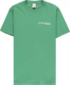 Футболка Sporty &amp; Rich Disco T-Shirt 'Kelly/White', зеленый