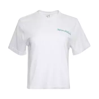 Футболка Sporty &amp; Rich New Health Cropped T-Shirt 'White', белый