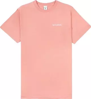 Футболка Sporty &amp; Rich New Health T-Shirt 'Flamingo/White', розовый