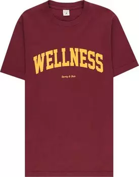 Футболка Sporty &amp; Rich Wellness Ivy T-Shirt 'Merlot/Gold', красный
