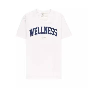 Футболка Sporty &amp; Rich Wellness Ivy T-Shirt 'White/Navy', белый
