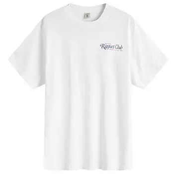 Футболка Sporty & Rich 94 Racquet Club T-Shirt, цвет White, Navy & Bright Red