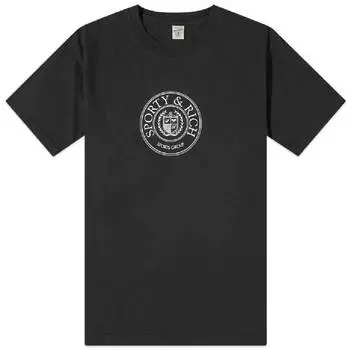 Футболка Sporty & Rich Conneticut Crest, черный