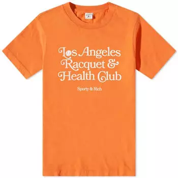 Футболка Sporty & Rich La Racquet Club, оранжевый/белый