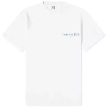 Футболка Sporty & Rich Racquet Club, белый/синий