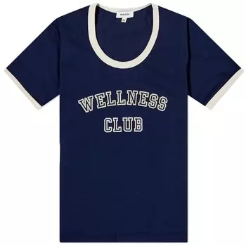 Футболка Sporty & Rich Wellness Club Ringer T-Shirt