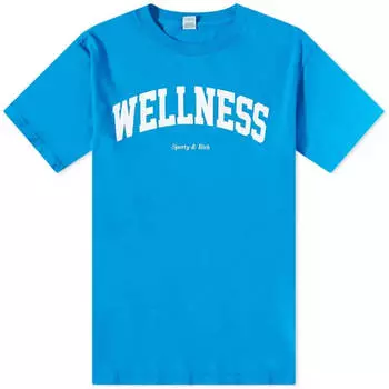 Футболка Sporty & Rich Wellness Ivy, синий/белый