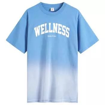Футболка Sporty & Rich Wellness Ivy T-Shirt, цвет Dip Dye Blue