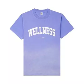 Футболка Sporty & Rich Wellness Ivy T-Shirt, цвет Dip Dye Blue/White