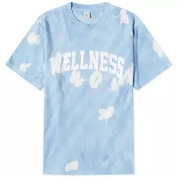 Футболка Sporty & Rich Wellness Ivy Tie Dye, голубой