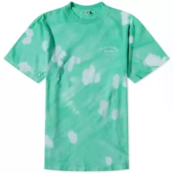 Футболка Sporty & Rich Wellness Studio Tie Dye, зеленый
