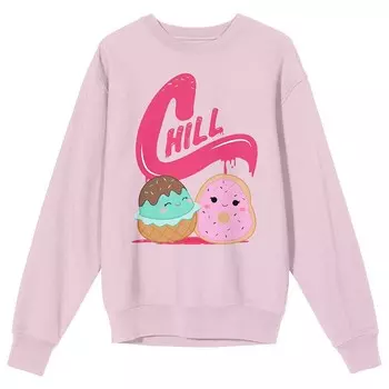 Футболка Squishmallows Chill с длинными рукавами для девочек 7–16 лет Licensed Character, розовый