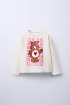 Футболка среднего веса care bears ZARA, экрю