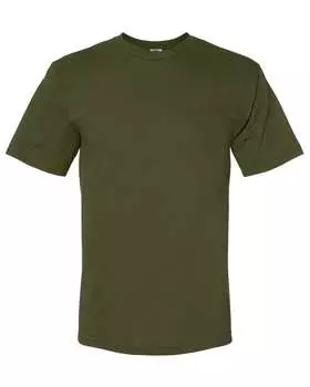 Футболка средней плотности, произведенная в США Bayside, оливковый
