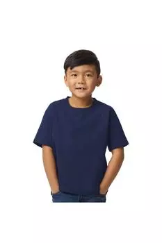 Футболка средней плотности Soft Touch Gildan, темно-синий