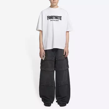 Футболка средней посадки X FORTNITE©2021 Balenciaga, белый