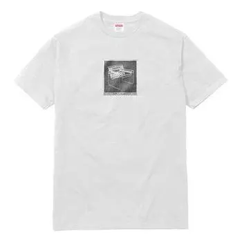 Футболка ss18 chair tee white short sleeve Supreme, белый