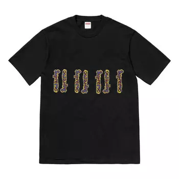 Футболка ss18 gonz logo tee black logo tee Supreme, черный