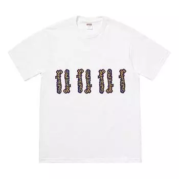 Футболка ss18 gonz logo tee white logo tee Supreme, белый