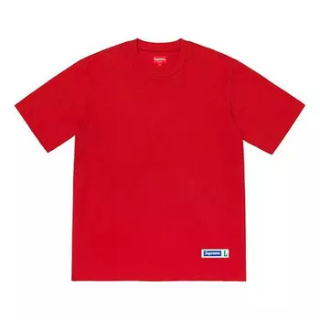 Футболка ss19 athletic label tee sports short sleeve red Supreme, красный