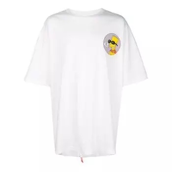 Футболка ss19 bart simpson oversize short sleeve Off-White, белый