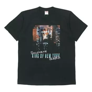 Футболка ss19 christopher walken king of new york black tee Supreme, черный