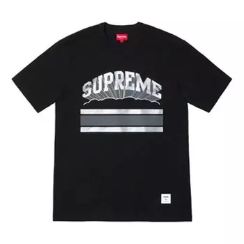 Футболка ss19 cloud arc tee black logo tee Supreme, черный