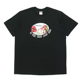 Футболка ss19 it gets better every time tee Supreme, черный