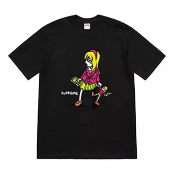 Футболка ss19 suzie switchblade tee black small short sleeve Supreme, черный