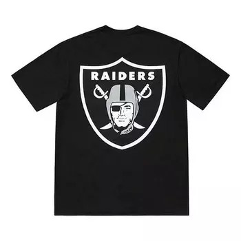 Футболка ss19 x nfl raiders 47 pocket tee crossover short sleeve black Supreme, черный