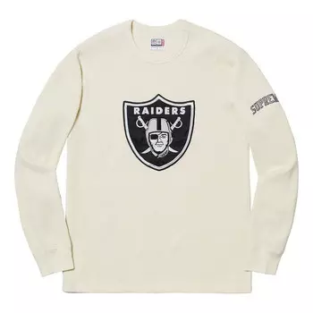 Футболка ss19 x nfl x raiders x '47 thermal tee Supreme, белый