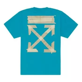 Футболка ss20 diagonal arrows tape short sleeve Off-White, синий