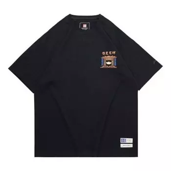 Футболка ss20 печать короткий рукав Li-Ning, черный