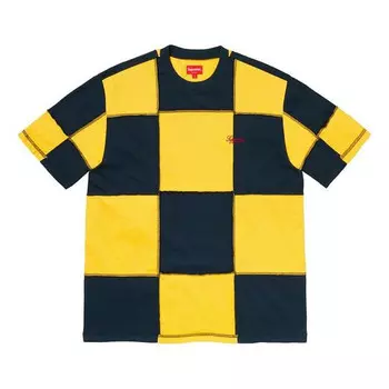 Футболка ss20 week 1 patchwork ss top tee Supreme, желтый